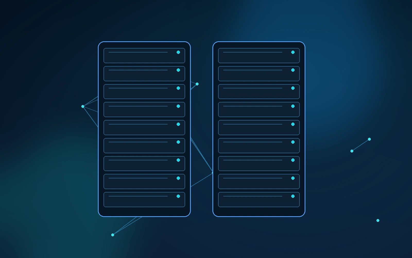 Dedicated bare metal server racks